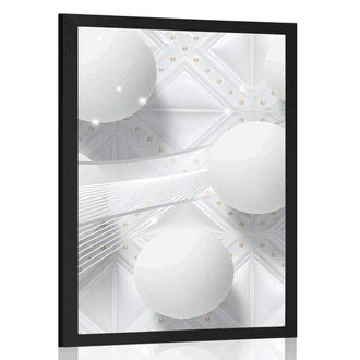 POSTER WHITE LUXURY - ABSTRACT AND PATTERNED - POSTERS
