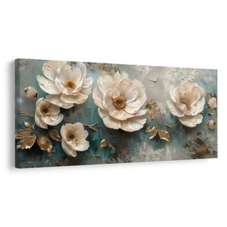 CANVAS SCHILDERIJ LUXUEUZE BLOEMENHARMONIE - SCHILDERIJEN - MEGA UITVERKOOP TOT 70% 🔥