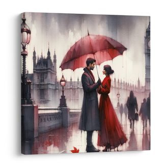 OBRAZ LÁSKA V DEŠTI - OBRAZY LÁSKA - OBRAZY