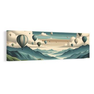 OBRAZ HORY A OBLOHA PLNÁ BALÓNŮ - OBRAZY PŘÍRODY A KRAJINY - OBRAZY