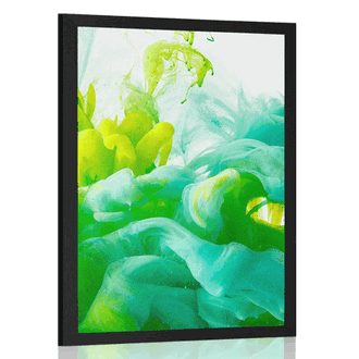 POSTER INK IN SHADES OF GREEN - ABSTRACT AND PATTERNED - POSTERS