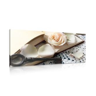 OBRAZ VINTAGE ZÁTIŠÍ S KLÍČKEM - VINTAGE A RETRO OBRAZY - OBRAZY