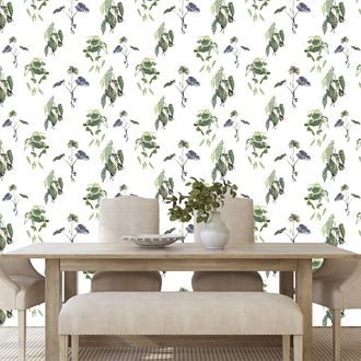 SAMOLEPÍCÍ TAPETA PŮVABNÉ ZELENÉ LISTY - SAMOLEPÍCÍ TAPETY - TAPETY