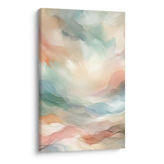 OBRAZ JEMNÉ PASTELOVÉ VLNY - ABSTRAKTNÍ OBRAZY - OBRAZY