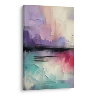 OBRAZ PASTELOVÉ SNY NA PLÁTNĚ - ABSTRAKTNÍ OBRAZY - OBRAZY
