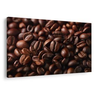 WANDBILD KAFFEEBOHNEN IM DETAIL - BILDER VON ESSEN UND GETRÄNKEN - BILDER