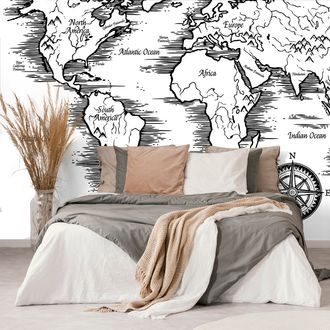 WALLPAPER MAP OF THE WORLD IN A BEAUTIFUL DESIGN - WALLPAPERS MAPS - WALLPAPERS