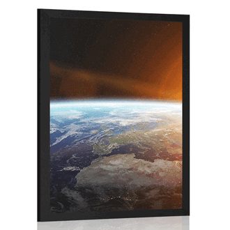 AFFICHE VUE DE LA PLANÈTE DEPUIS L'ESPACE - ESPACE ET ÉTOILES - AFFICHES