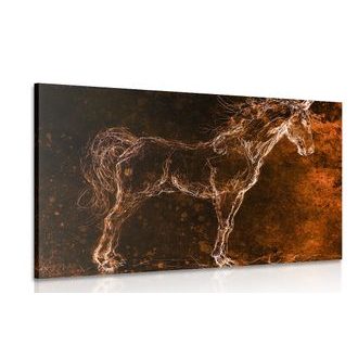 Obraz abstraktní kůň