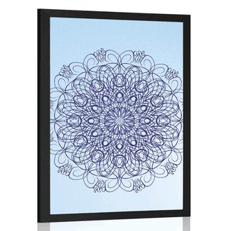 POSTER ABSTRACT FLORAL MANDALA - FENG SHUI - POSTERS