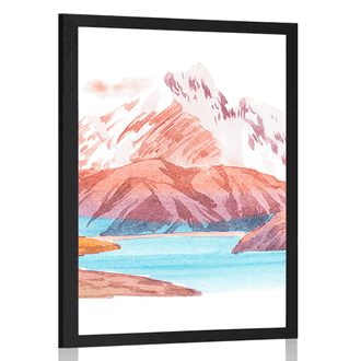 POSTER WUNDERSCHÖNE BERGLANDSCHAFT - NATUR - POSTER