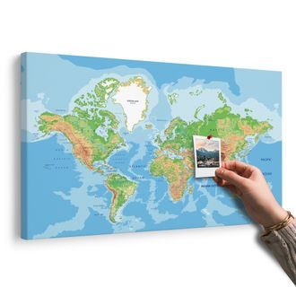 TABLOU PE PLUTĂ HARTA LUMII CLASICĂ - TABLOURI PE PLUTĂ - TABLOURI