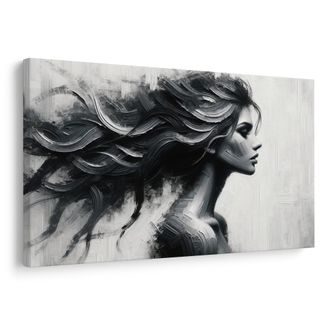 OBRAZ TAJEMNÁ ŽENSKÁ SILUETA - OBRAZY ŽENY - OBRAZY