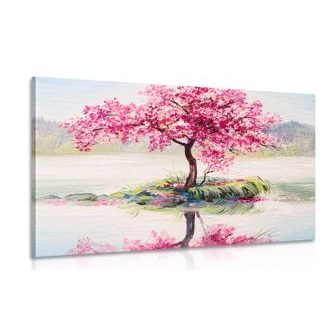 QUADRO CILIEGIA ORIENTALE ROSA - QUADRI DI NATURA E PAESAGGIO - QUADRI