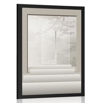 PLAKÁT SCHODY DO RÁJE MID-CENTURY - MOTIVY Z NAŠÍ DÍLNY - PLAKÁTY