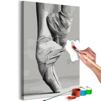 Picture painting by numbers ballet shoes