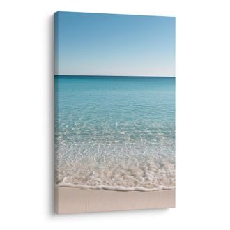 OBRAZ TURKUSOWE MORZE I MORSKA PIANA - OBRAZY MORZA I PLAŻY - OBRAZY