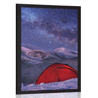 POSTER TENT UNDER THE NIGHT SKY - NATURE - POSTERS