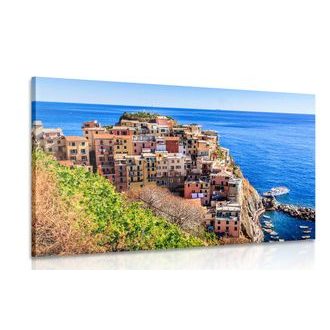 WANDBILD MANAROLA IN ITALIEN - BILDER VON STÄDTEN - BILDER