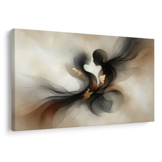 WANDBILD TANZENDE ABSTRAKTION IN BEWEGUNG - BILDER MIT LIEBESMOTIVEN - BILDER