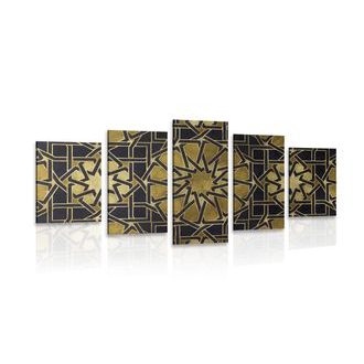 5-PIECE CANVAS PRINT ORIENTAL MOSAIC - ABSTRACT PICTURES - PICTURES