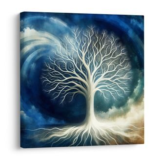 OBRAZ STROM ŽIVOTA V MODRÉM VÍRU - OBRAZY STROMY ŽIVOTA - OBRAZY
