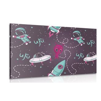 OBRAZ PŘÁTELSKÝ UFÓNIK - DĚTSKÉ OBRAZY - OBRAZY