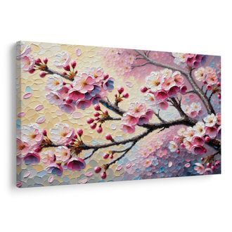 OBRAZ RŮŽOVÉ KVĚTY JARA - OBRAZY KVĚTŮ - OBRAZY