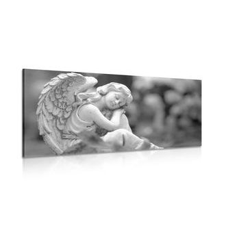 ΕΙΚΌΝΑ ΕΝΌΣ ΧΑΡΟΎΜΕΝΟΥ ΑΓΓΈΛΟΥ ΣΕ ΑΣΠΡΌΜΑΥΡΟ - ΠΊΝΑΚΕΣ ΑΣΠΡΌΜΑΥΡΕΣ - ΠΊΝΑΚΕΣ