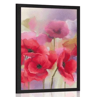 POSTER BEAUTIFUL SKETCHED TULIPS - FLOWERS - POSTERS