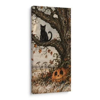 OBRAZ STROM ŽIVOTA V TAJEMNÉ NOCI - HALLOWEENSKÉ A HOROROVÉ OBRAZY - PICTURES