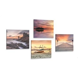 CANVAS PRINT SET PARADISE ON EARTH - SET OF PICTURES - PICTURES