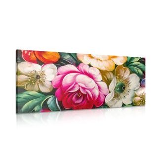 CANVAS PRINT COLORFUL WORLD OF FLOWERS - PICTURES FLOWERS - PICTURES