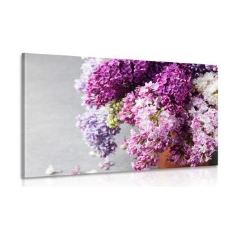 QUADRO LILLÀ CON SFUMATURE ROSA - QUADRI DI FIORI - QUADRI