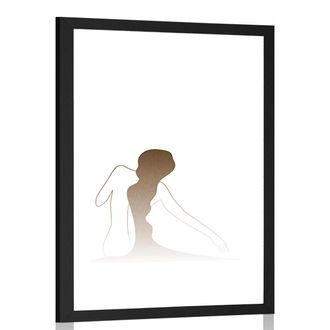 Plakát s paspartou tajemství ženského těla