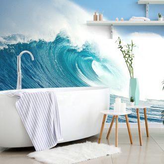 WALL MURAL SEA WAVE - WALLPAPERS NATURE - WALLPAPERS
