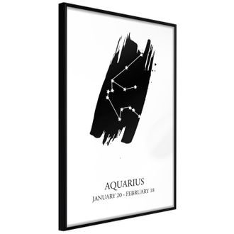 Plagát hviezdne znamenie vodnár - Zodiac: Aquarius