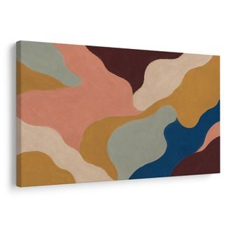 TABLEAU SUR TOILE – ABSTRACTION DÉLICATE AUX TONS PASTEL - IMAGES FORMES ABSTRAITES - TABLEAUX