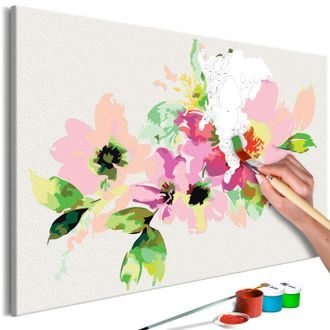Slika za samostalno slikanje - Colourful Flowers