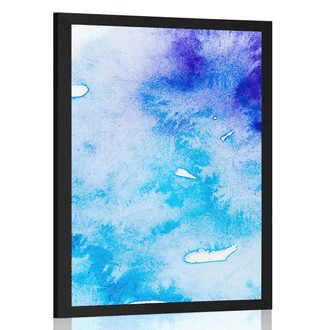 POSTER BLUE-PURPLE ABSTRACT ART - ABSTRACT AND PATTERNED - POSTERS