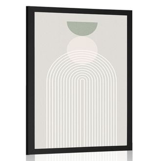 POSZTER STÍLUSOS SZIVÁRVÁNY FÉLKÖRREL MID-CENTURY. - MOTÍVUMOK A MŰHELYÜNKBŐL - POSZTEREK