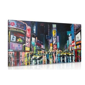 OBRAZ BAREVNÝ NEW YORK - OBRAZY MĚSTA - OBRAZY