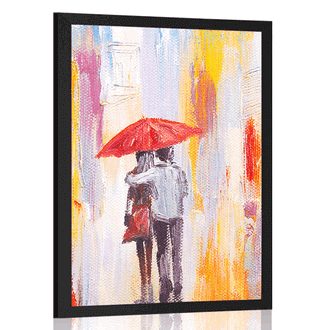 Poster Spaziergang im Regen