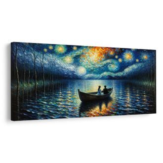 OBRAZ VEČERNÍ KLID NA HLADINĚ - OBRAZY PŘÍRODY A KRAJINY - OBRAZY