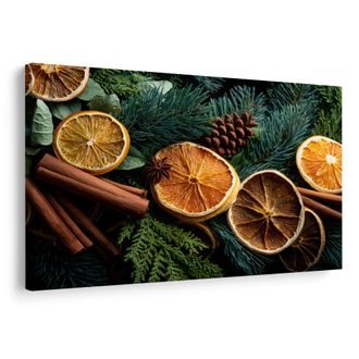 OBRAZ VÁNOČNÍ VŮNĚ LESA - VÁNOČNÍ A ZIMNÍ OBRAZY - OBRAZY