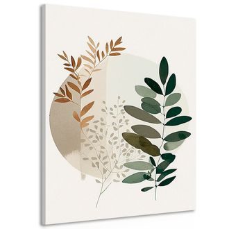 CANVAS PRINT BOHO PLANTS - PICTURES OF TREES AND LEAVES - PICTURES