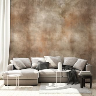 TAPETA VINTAGE HNĚDÉ OMBRE TÓNY - TAPETY S IMITACÍ KŮŽE - TAPETY