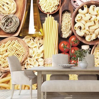 WALL MURAL PASTA VARIATIONS - WALLPAPERS FOOD AND DRINKS - WALLPAPERS