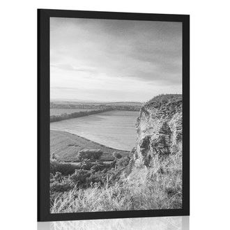 POSTER OLD CHURCH IN NITRA IN BLACK AND WHITE - BLACK AND WHITE - POSTERS