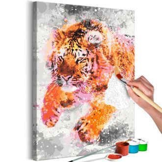 Obraz maľovanie podľa čísiel tiger na úteku - Running Tiger